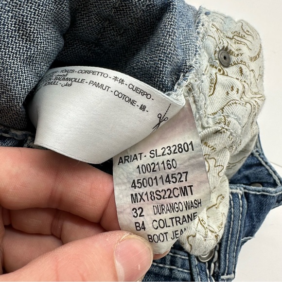 Ariat B4 Jeans Boys Size 16 Relaxed Boot Cut Denim Work Cowboy - Picture 12 of 12